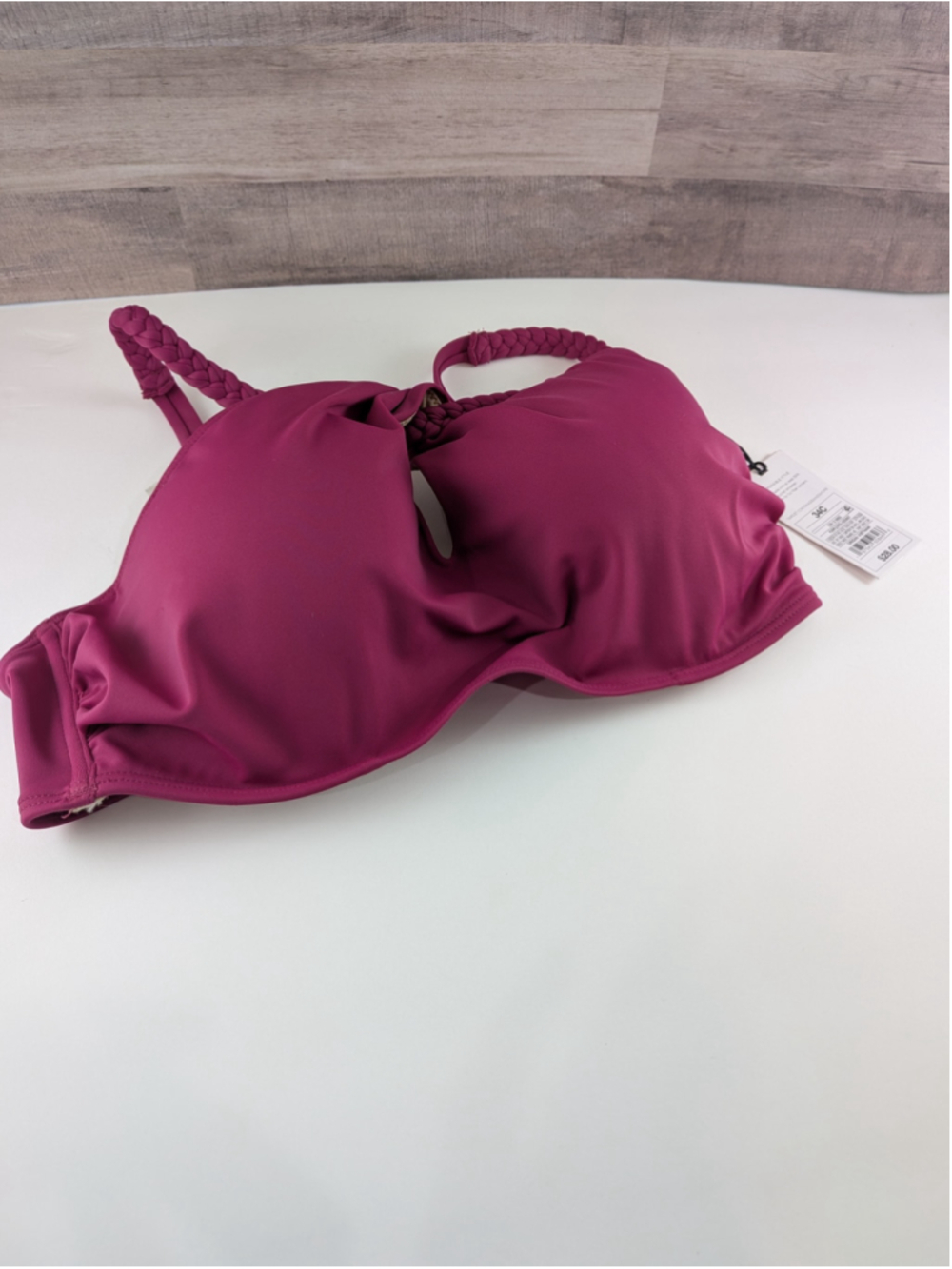 Shade & Shore Purple Pink Underwire Bikini Top 34C